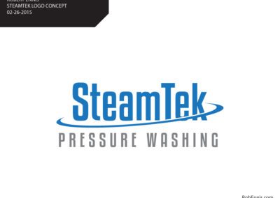 Logo: SteamTek Pressure Washing